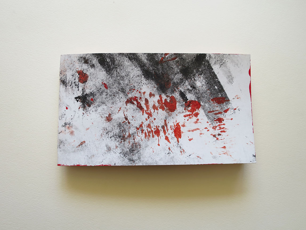 Text, collagraph y collage - 20x11 (closed) - 20x40 (open) - 20x71 (spread)