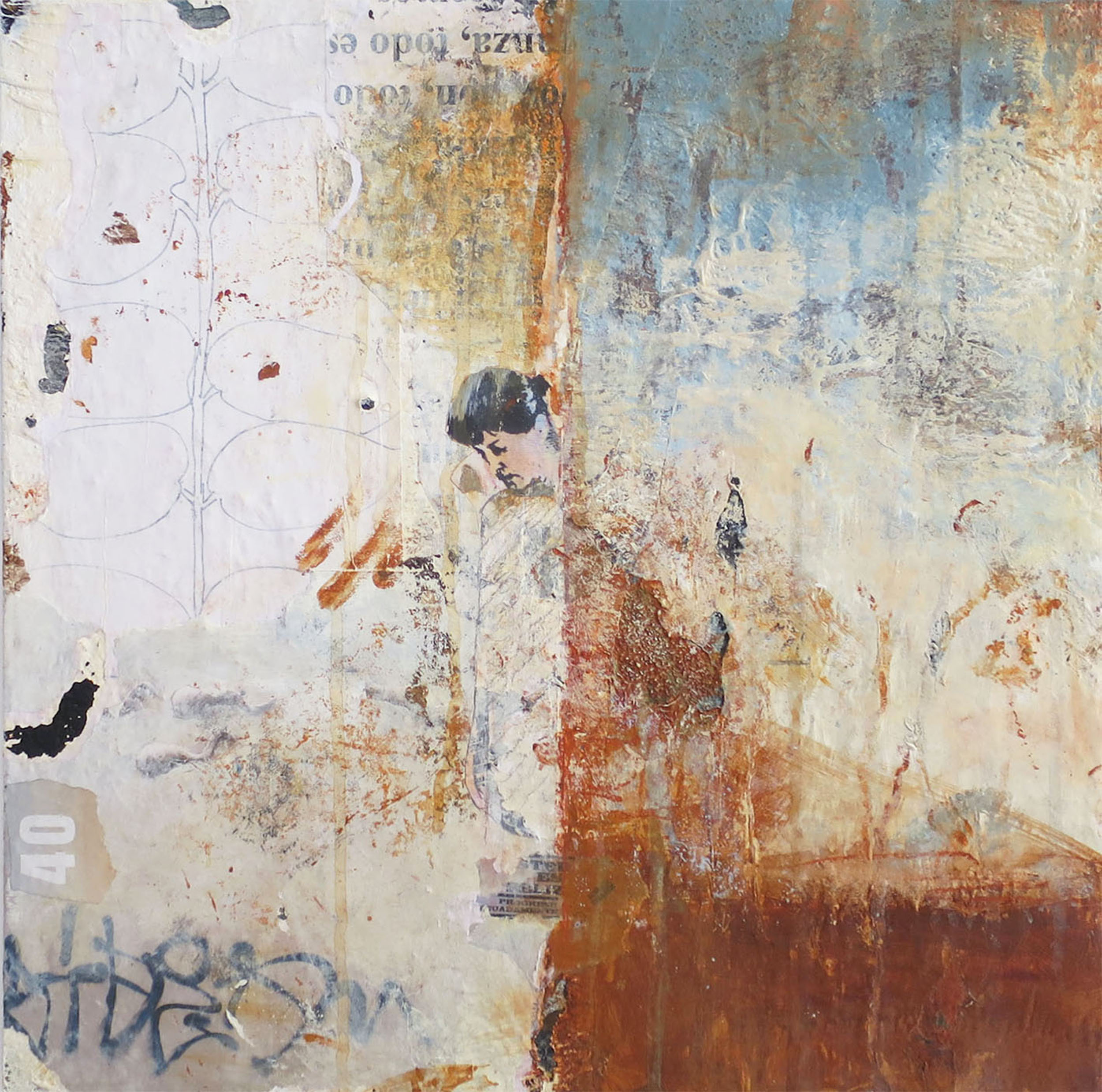 Usted_es_feliz_-_40x40_-_mixed_technique_on_wood
