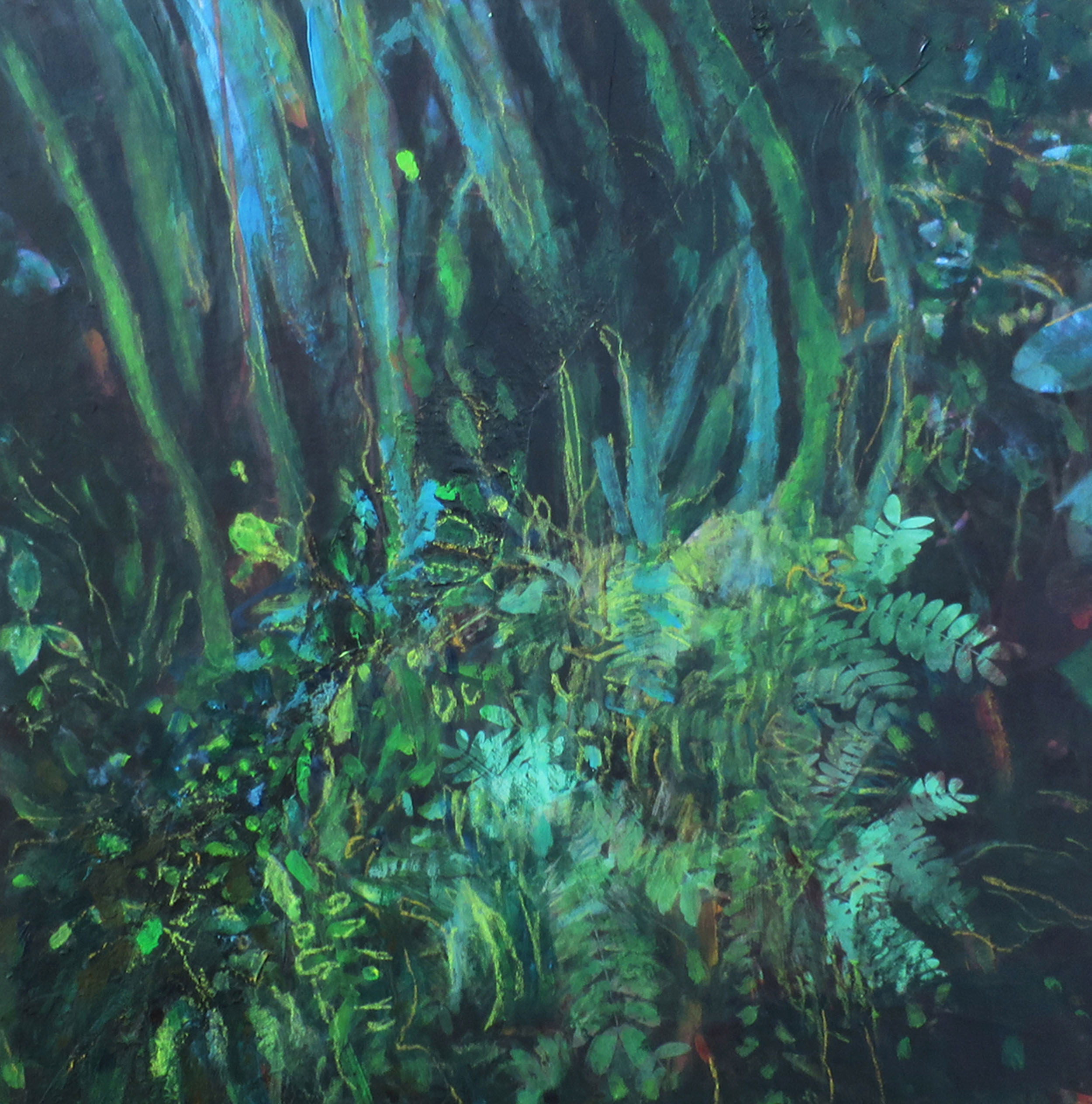 Texture_of_the_Grass-25x25-acrilyc_on_wood