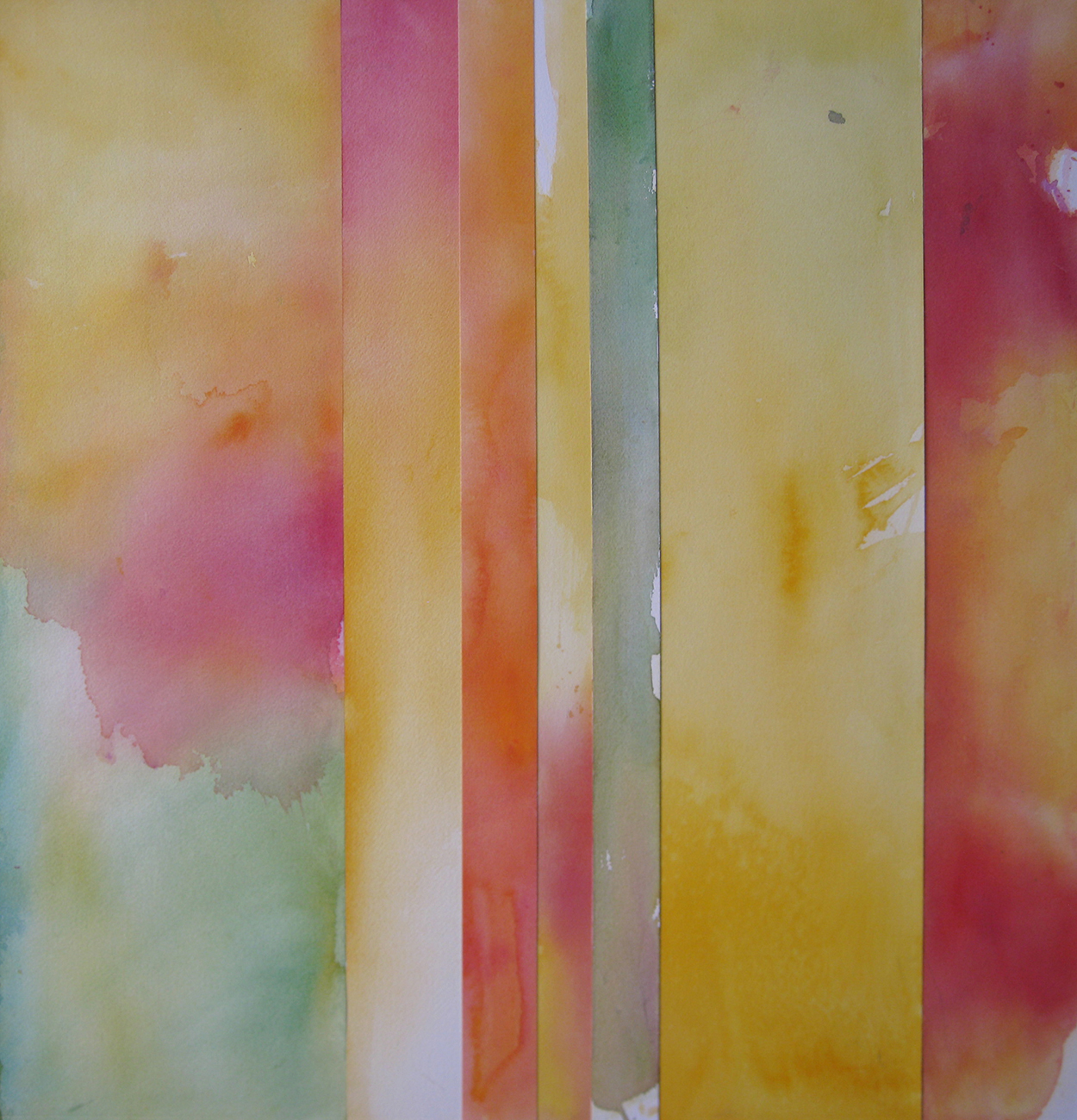 Stripes_Nº1 - Watercolour - 55x60