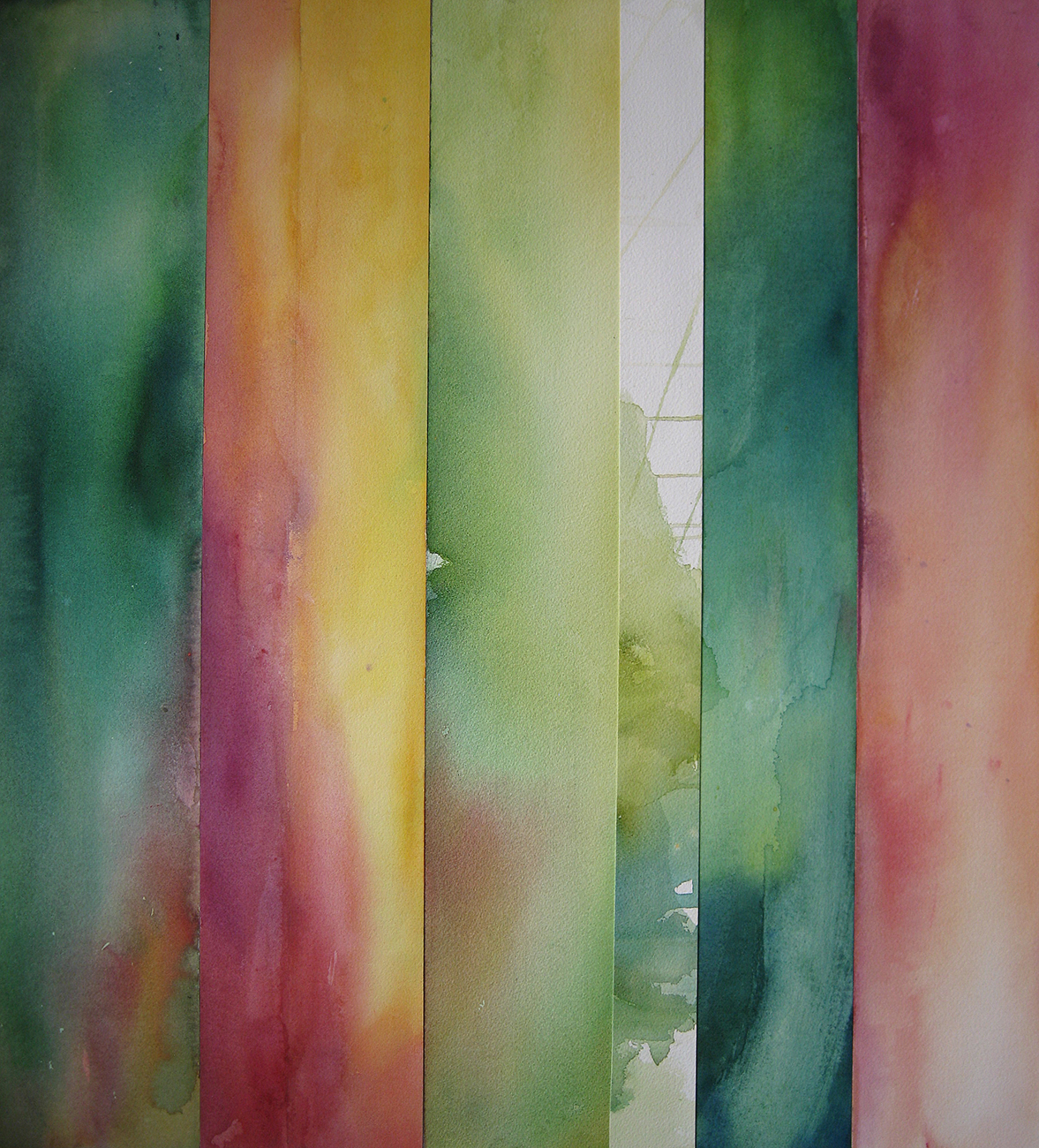 Stripes_Nº3 - Watercolour - 55x60